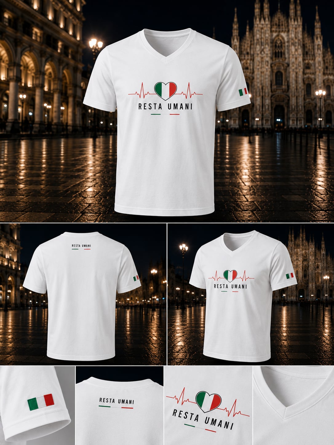 RESTA UMANI Premium V-Neck | Milano Edition