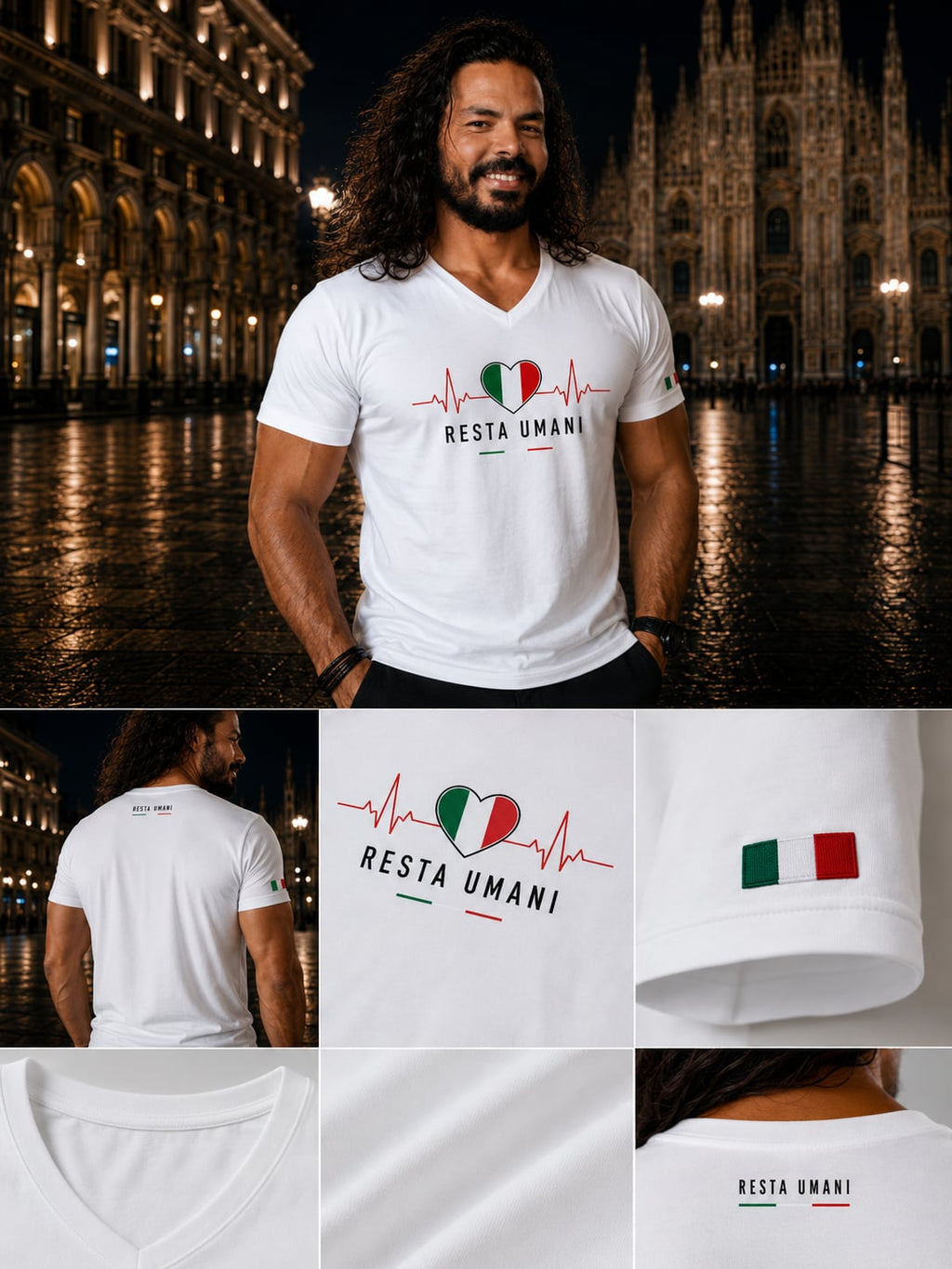 RESTA UMANI Premium V-Neck | Milano Edition