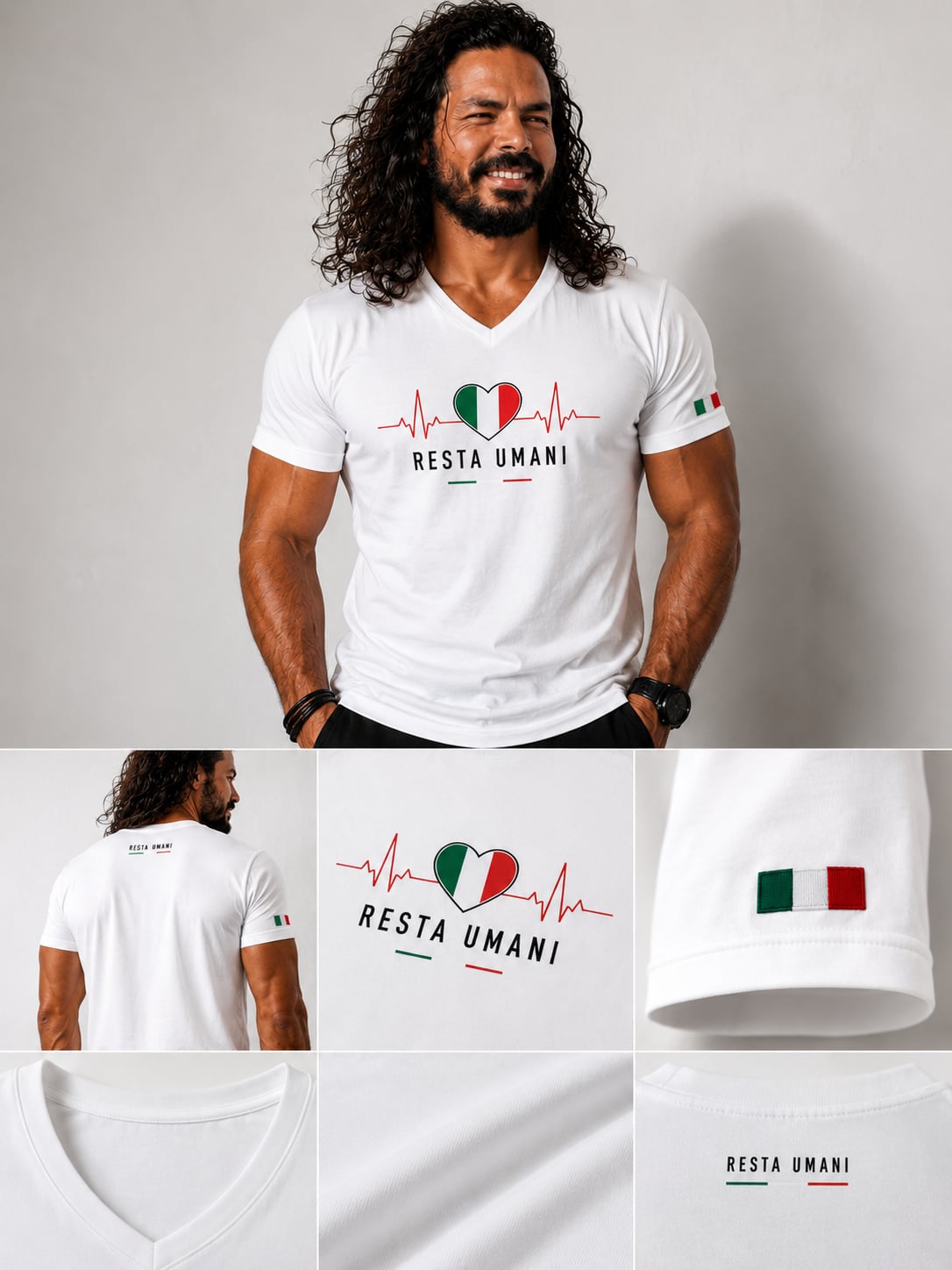 RESTA UMANI Premium V-Neck | Milano Edition